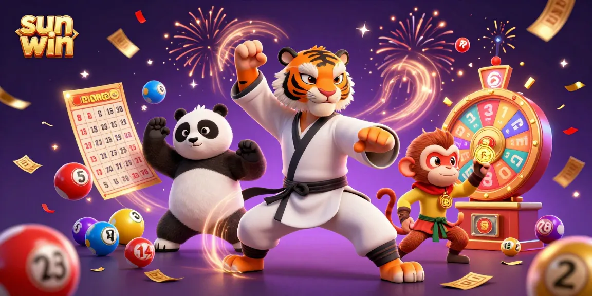 Experience thrilling wins and action in sun win's vibrant 3D gaming scene filled with lottery elements and excitement.